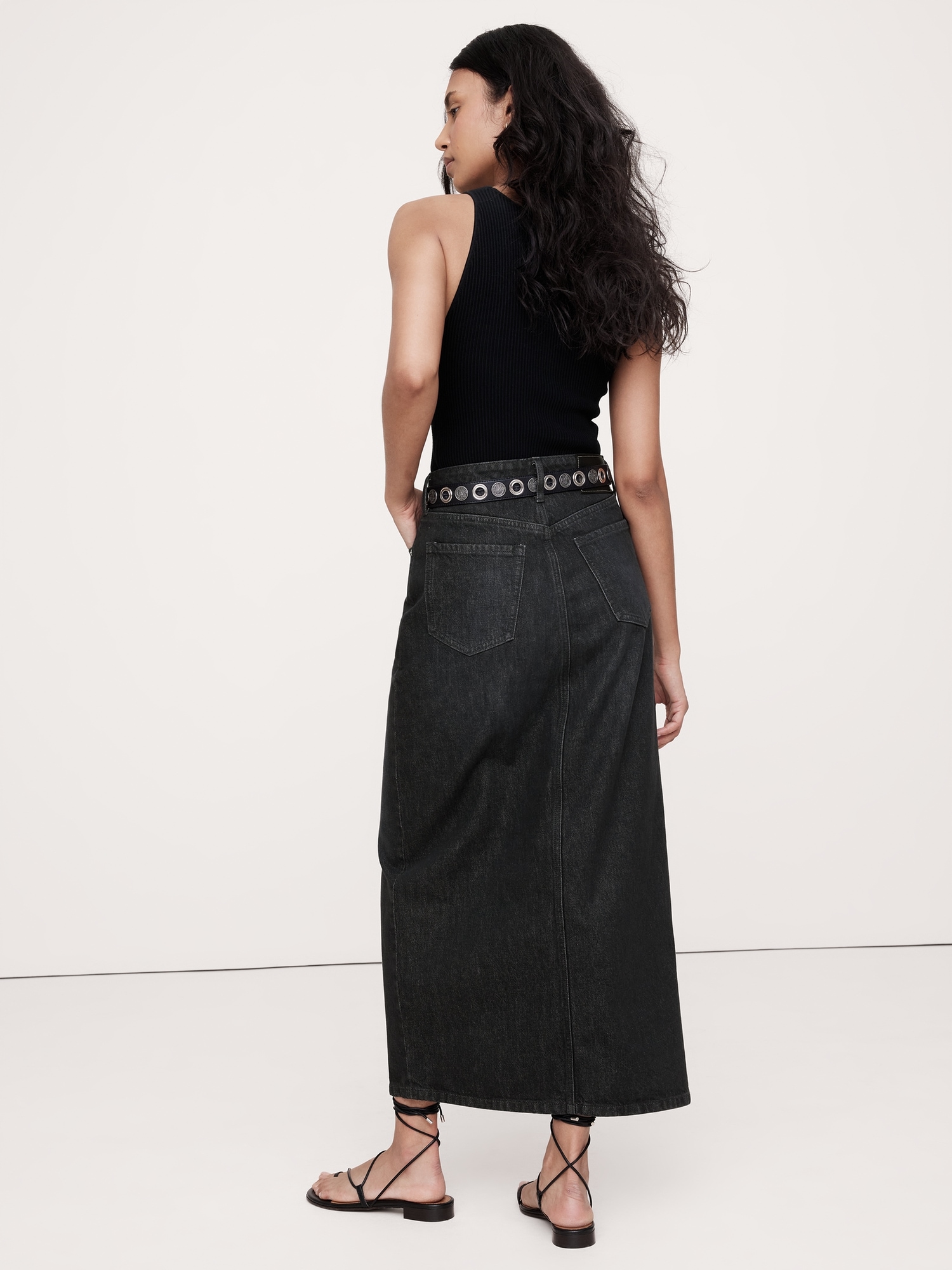 Denim Maxi Skirt