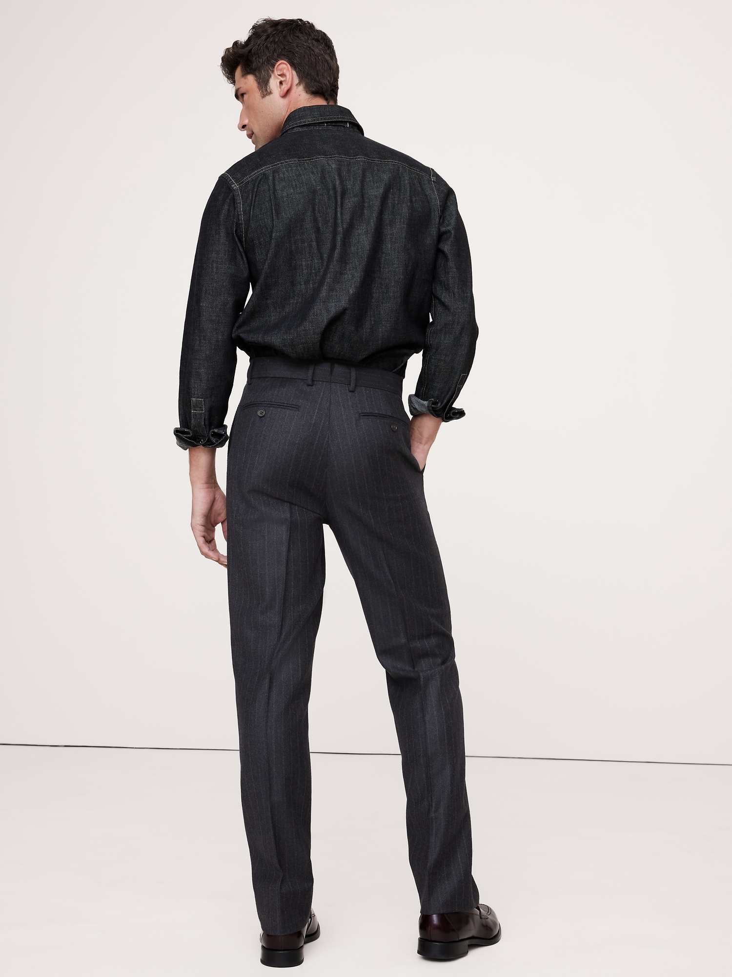 Signature Italian Wool Flannel Suit Pant