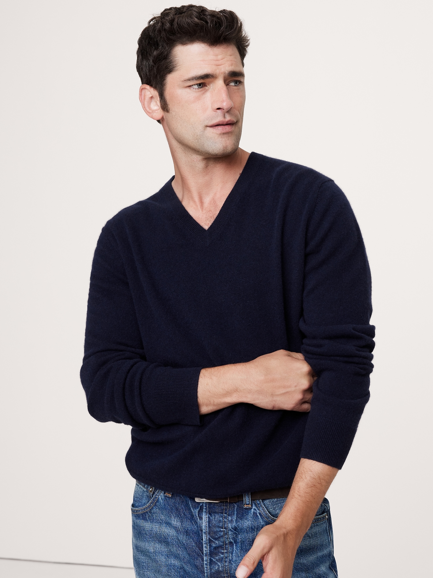 Banana republic navy sweater hotsell