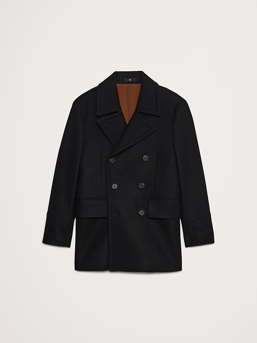 Italian Melton Peacoat | Banana Republic