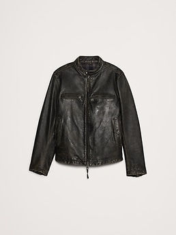 Banana Republic store Leather Coat