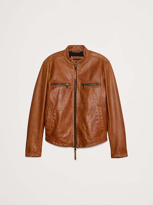 Leather Biker Jacket | Banana Republic