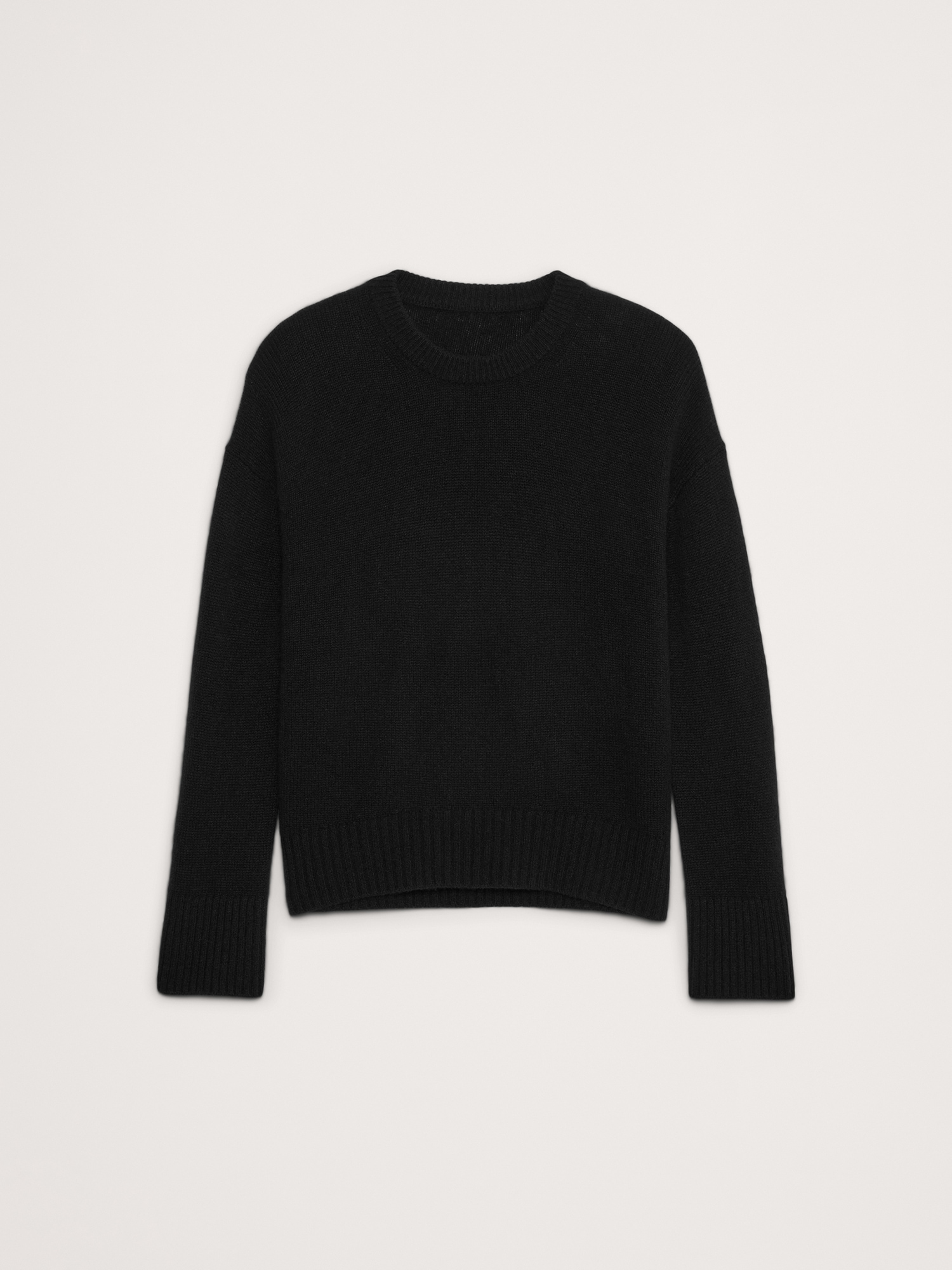 Oversized Midweight Cashmere Crew-Neck Sweater