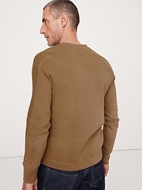 トップス uneven dying henly neck t-shirt JoZorro Linen Tops for Men - Islamic Abaya & Henley Long