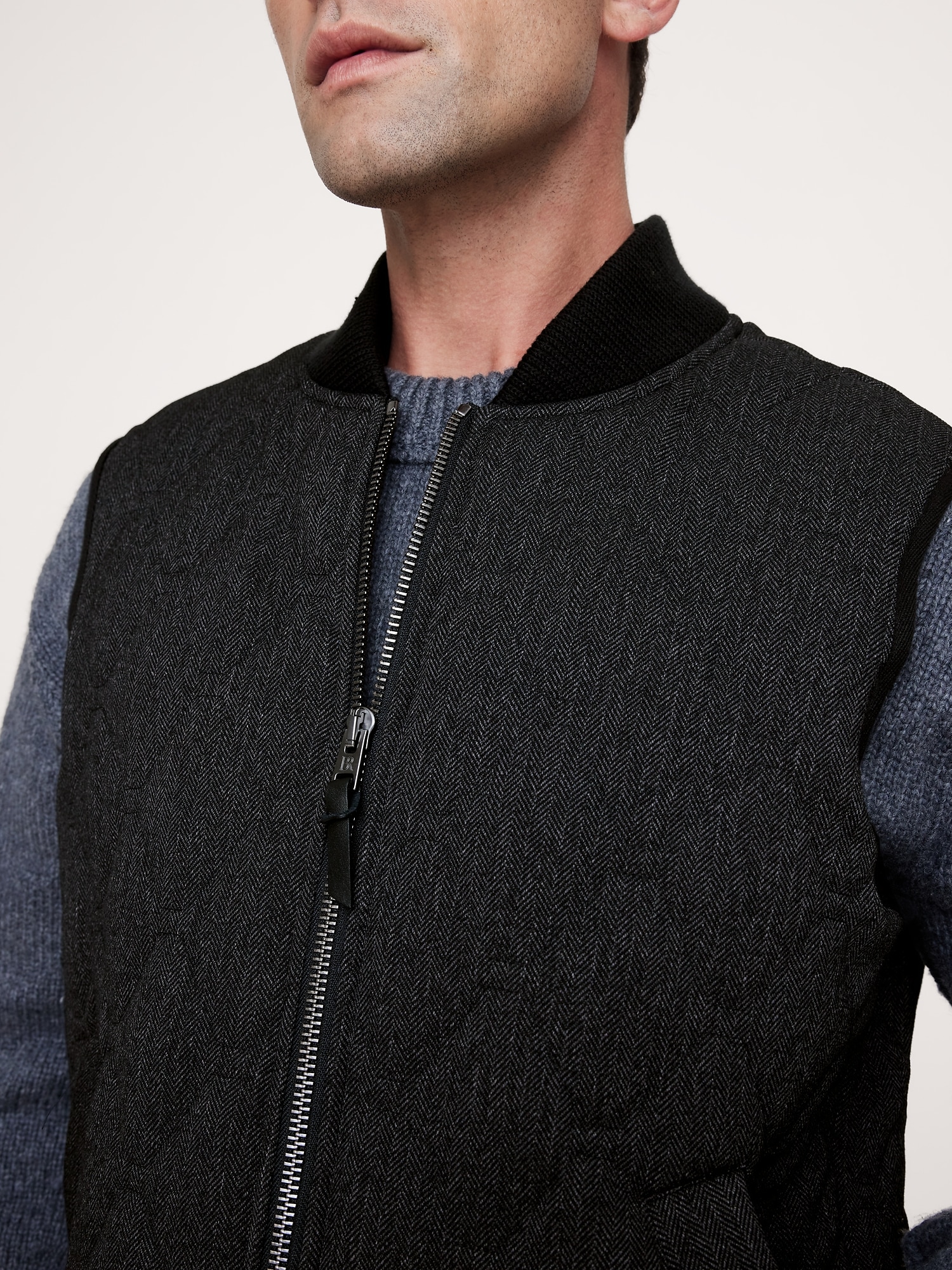 Herringbone Quilted Vest