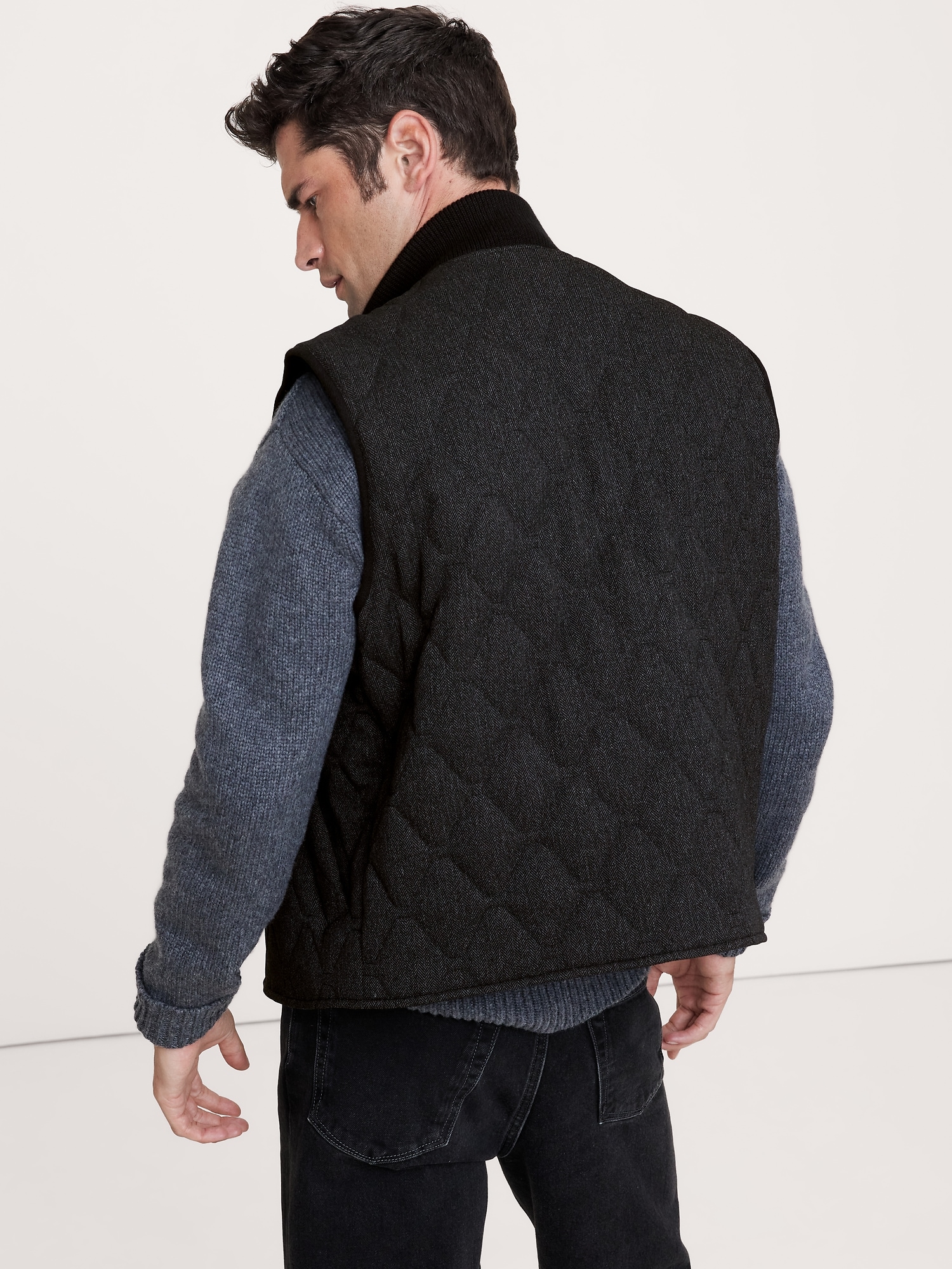 Herringbone Quilted Vest