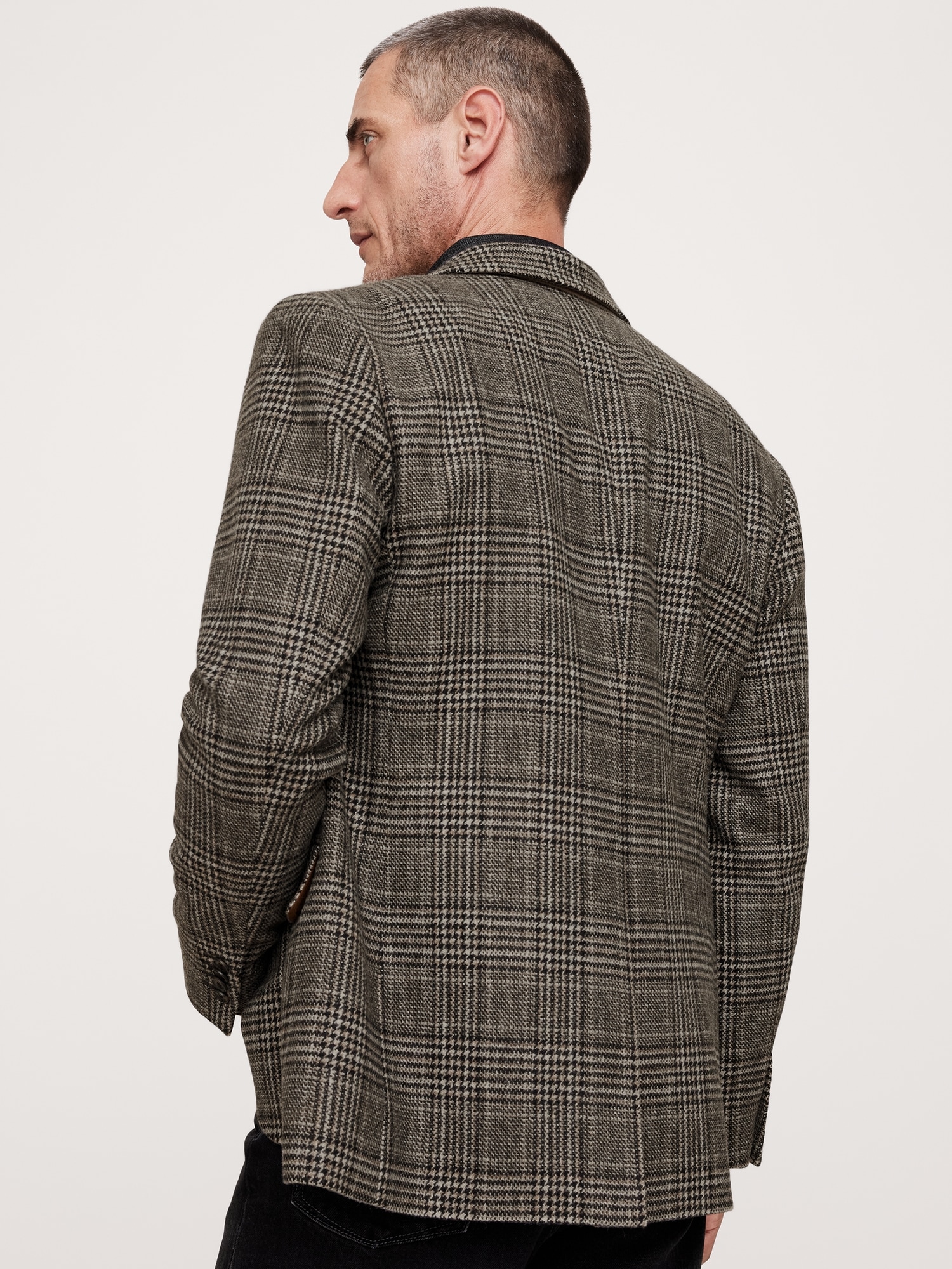 Italian Plaid Sport Coat Banana Republic