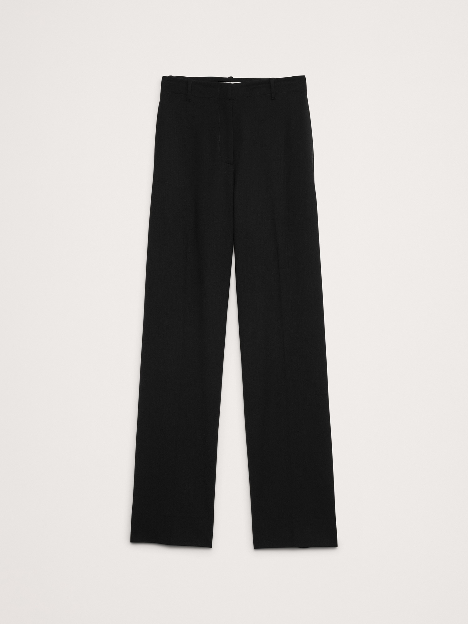 Женские брюки Banana Republic Ultra High-Rise Modern Straight Italian Lightweight Wool Pant, цвет: Чёрный — фото 6