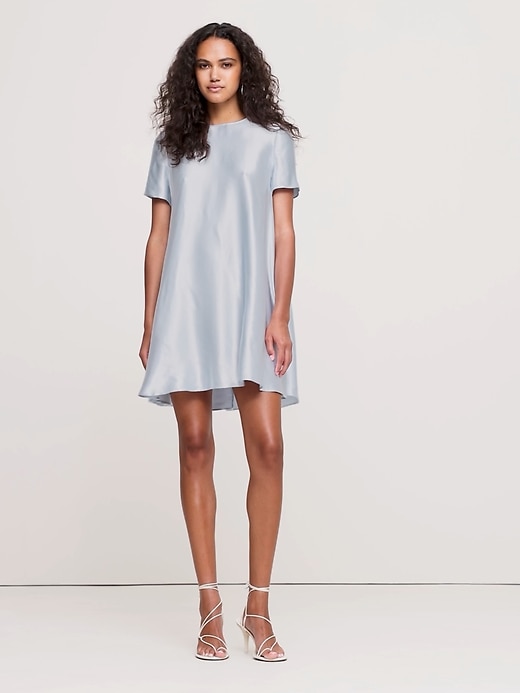 aurelia dress steel blue Dorothea Blue Draped Midi Dress With Cape – Club L London main image 0