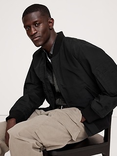 ジャケット・アウター 00s banana republic black nylon jacket New