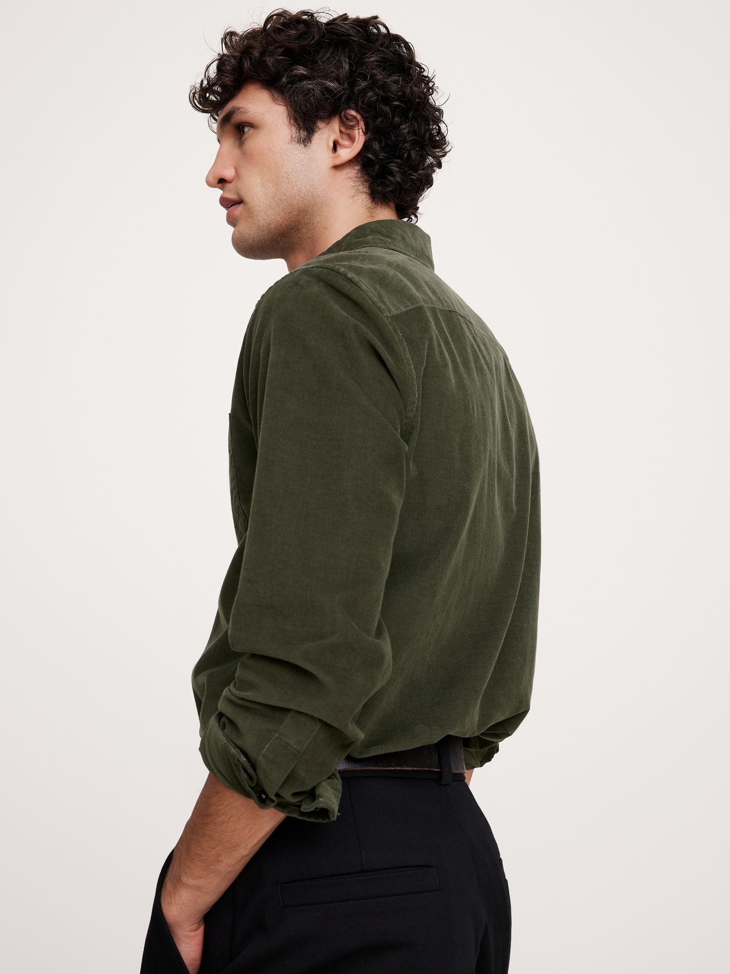 Standard-Fit Lightweight Corduroy Shirt