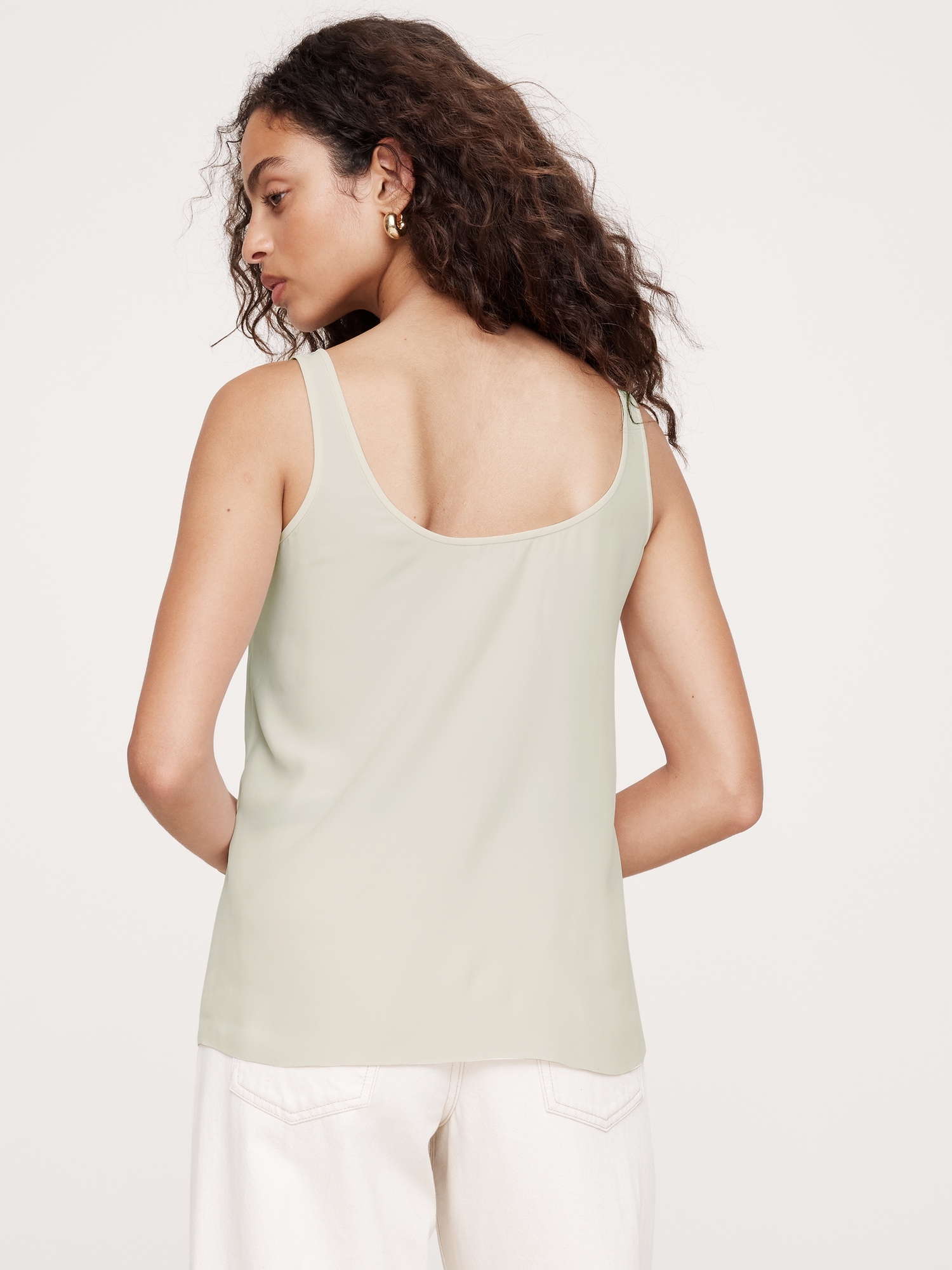 Essential Silk Tank | Banana Republic