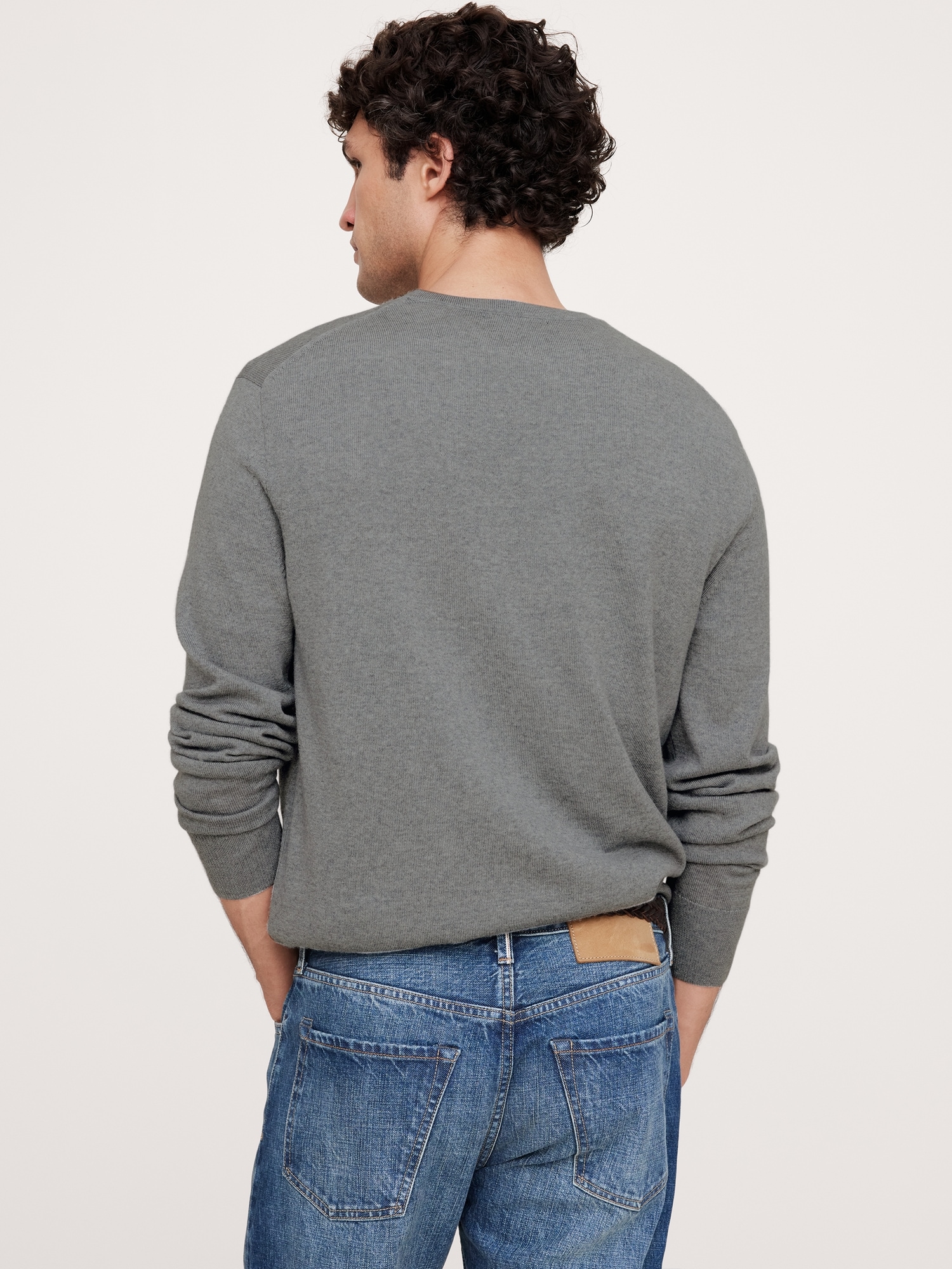 Italian Merino Crew-Neck Sweater