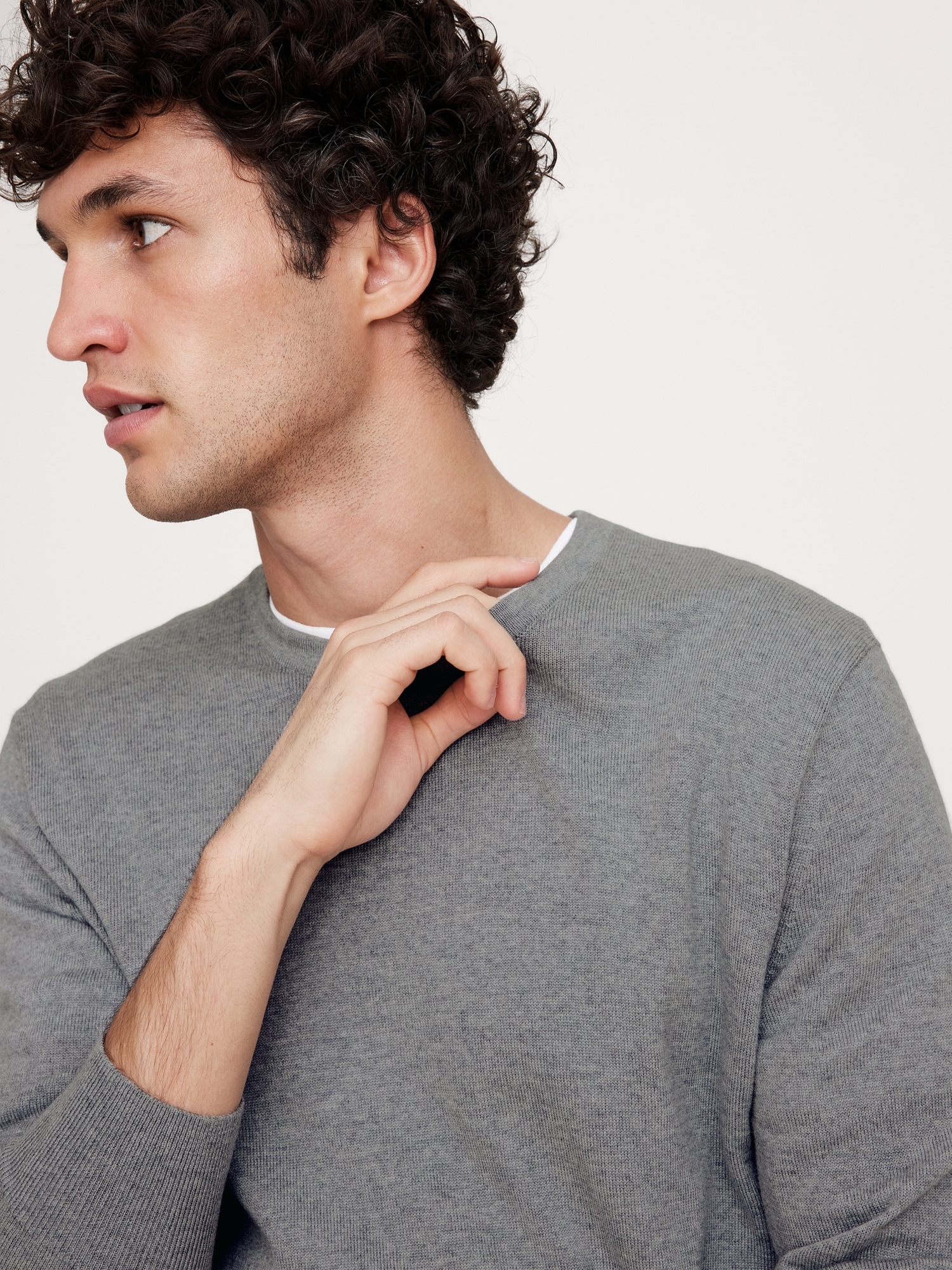 Italian Merino Crew-Neck Sweater