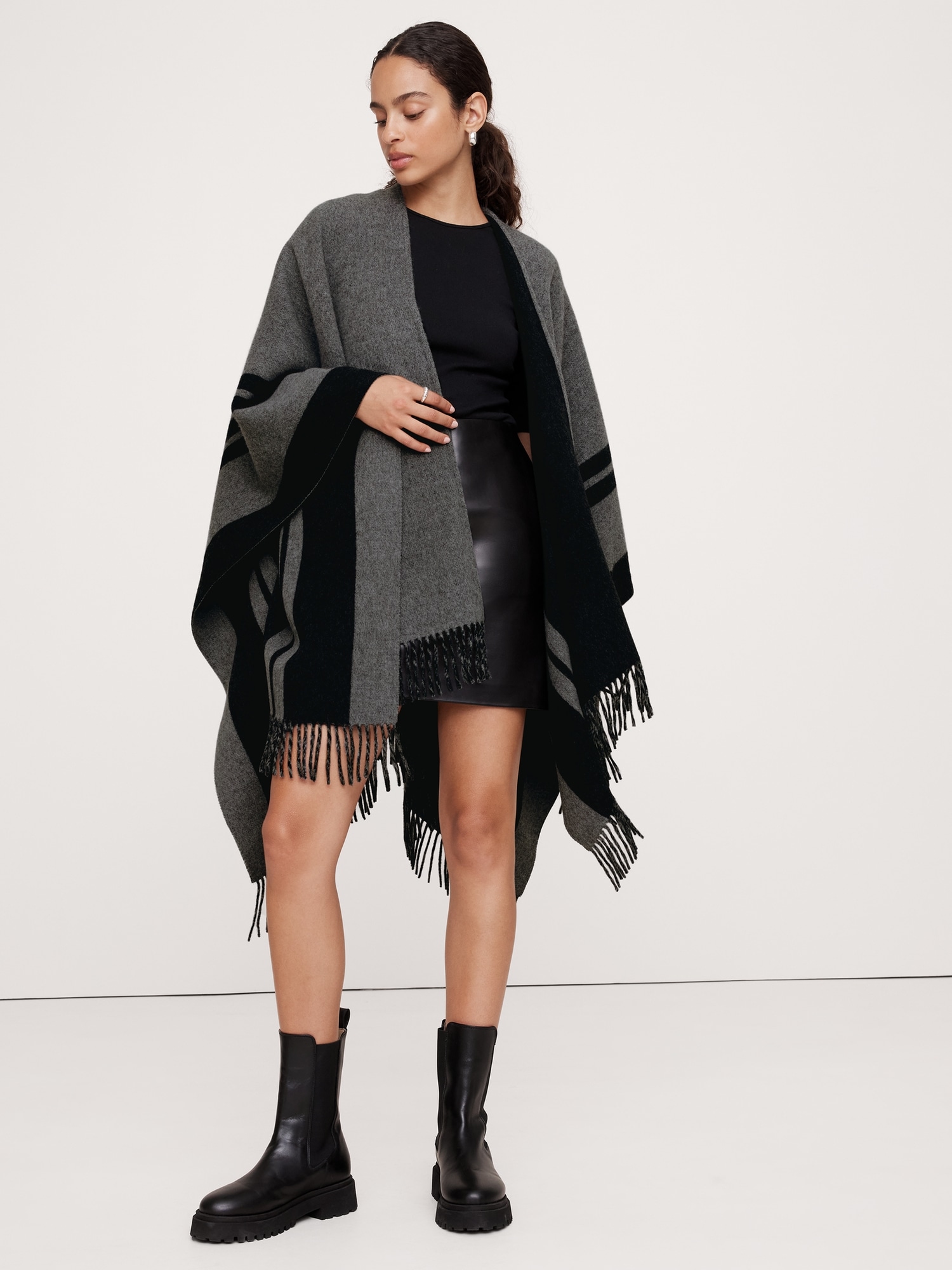 Wool Poncho | Banana Republic