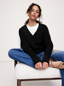 (取寄) ブランクニューヨーク レディース クロップド ニット V-ネック セーター Blank NYC women Cropped Knit V-Neck Sweater Give It Back Love Knits NYC Brown V-Neck Crop Sweater | Zumiez