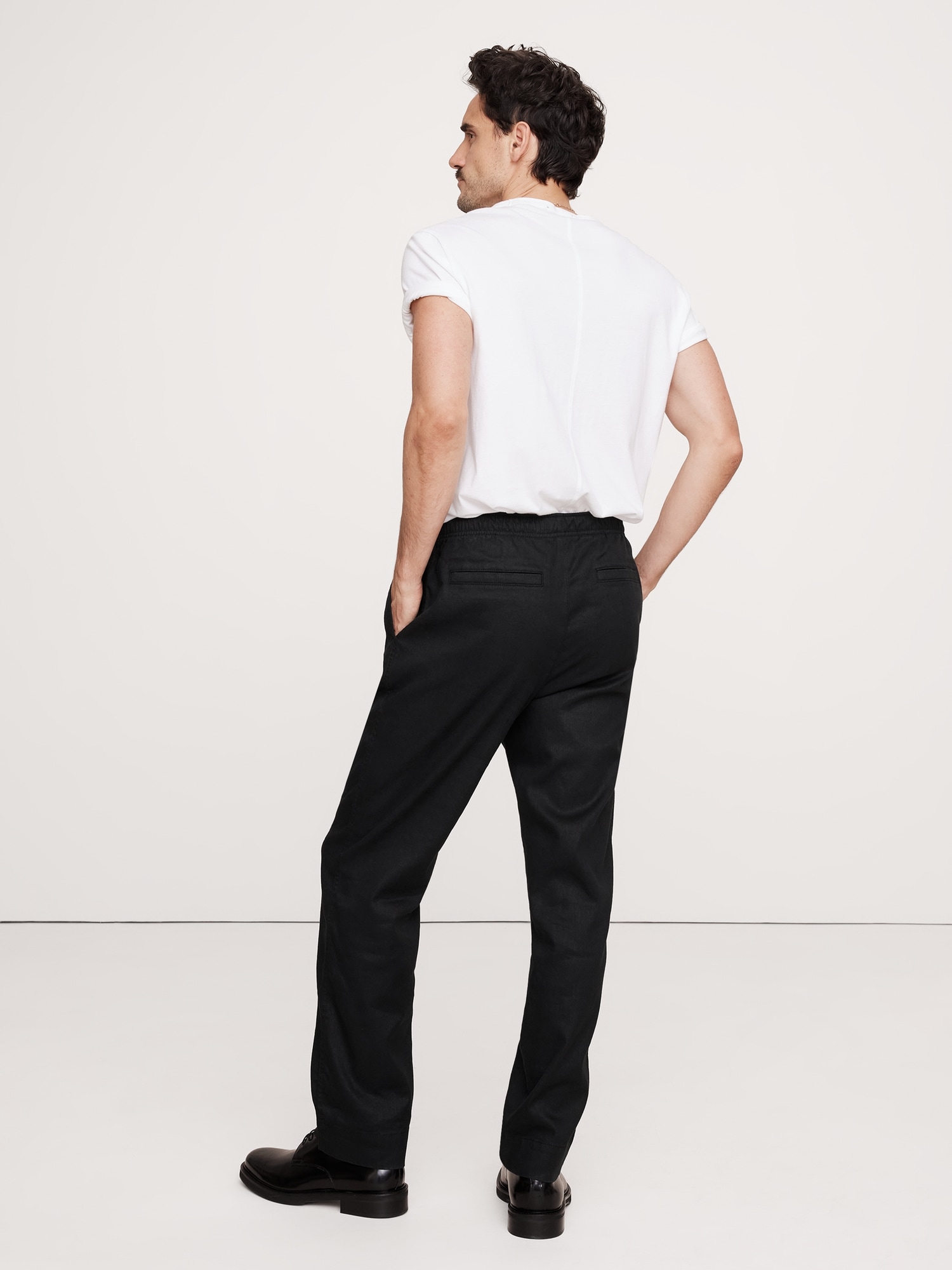 Linen-Cotton Traveler Pull-On Pant