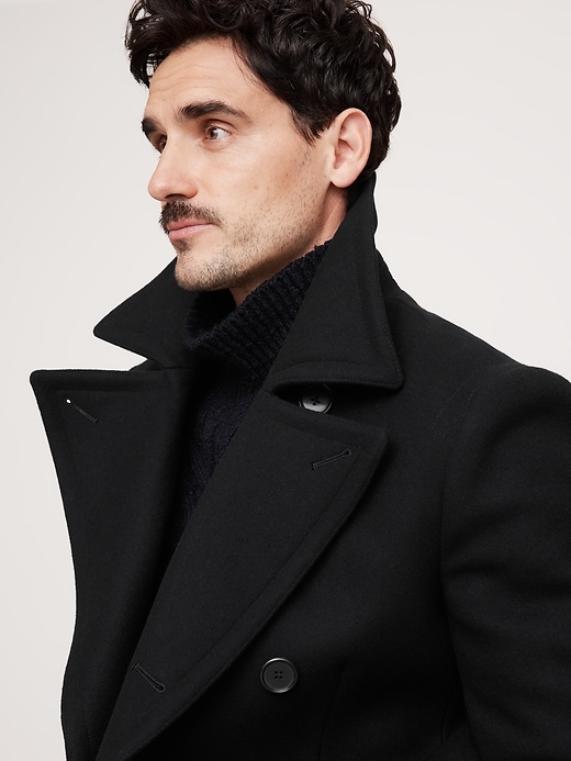 Italian Melton Peacoat | Banana Republic