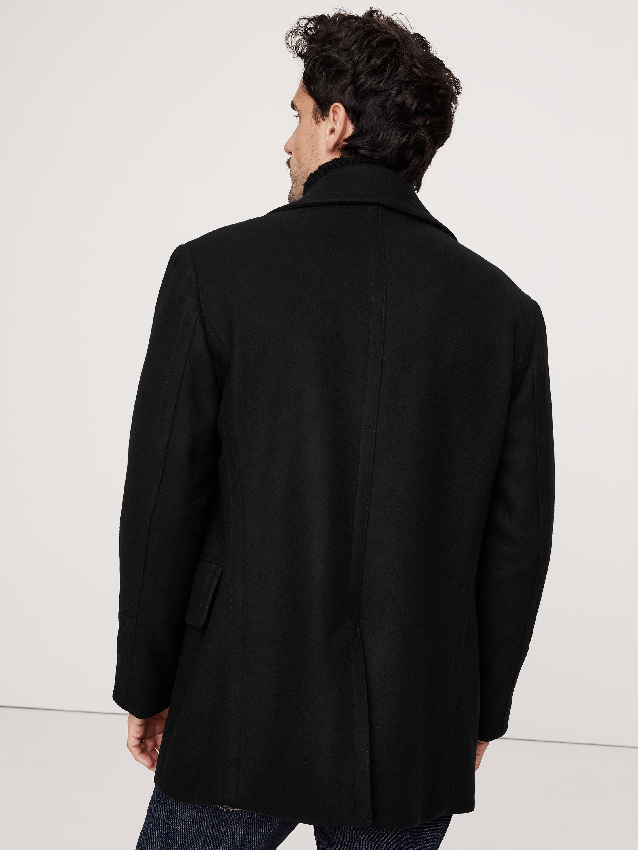 Italian Melton Peacoat | Banana Republic