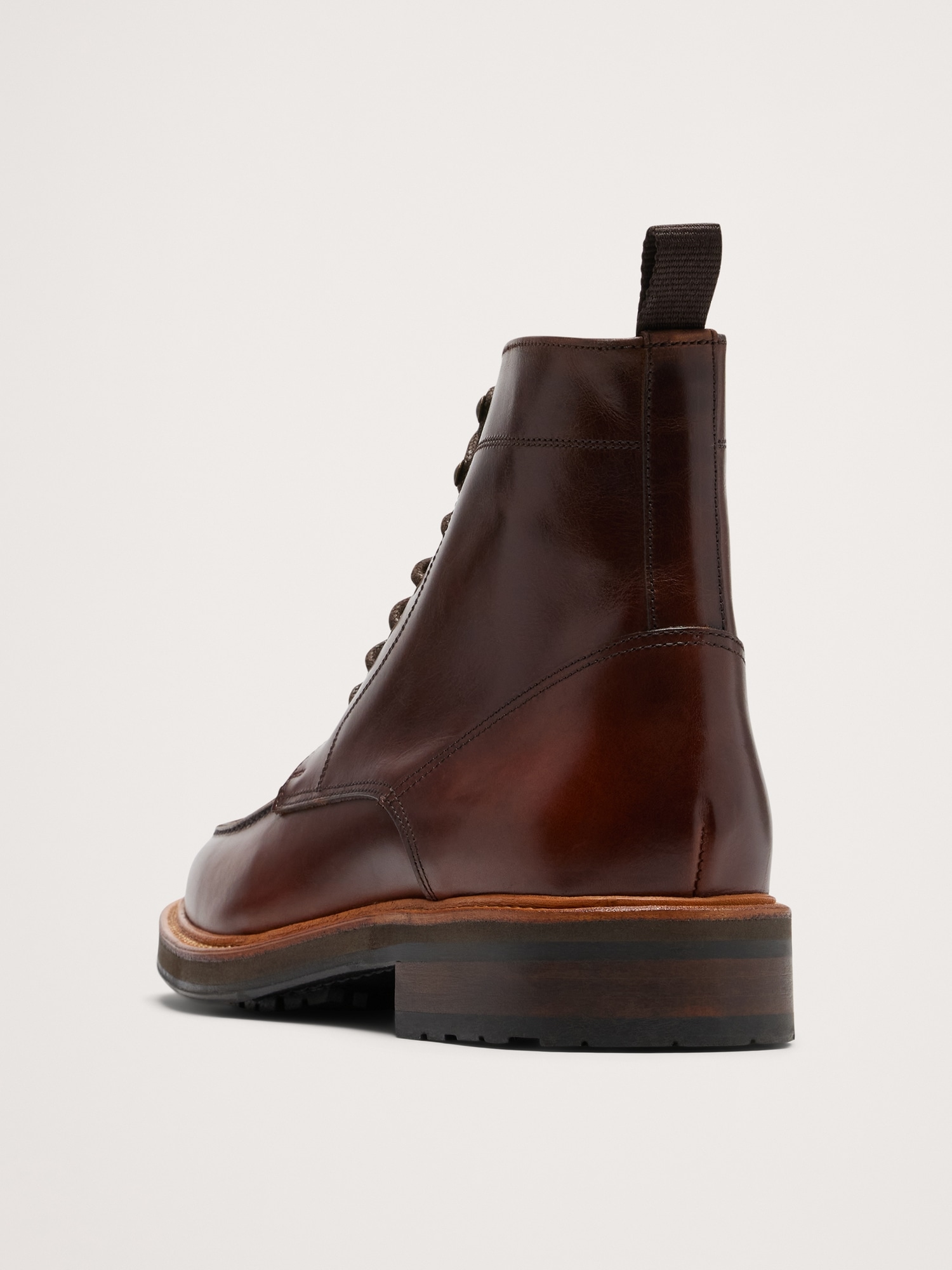 Lace-Up Italian Leather Boot