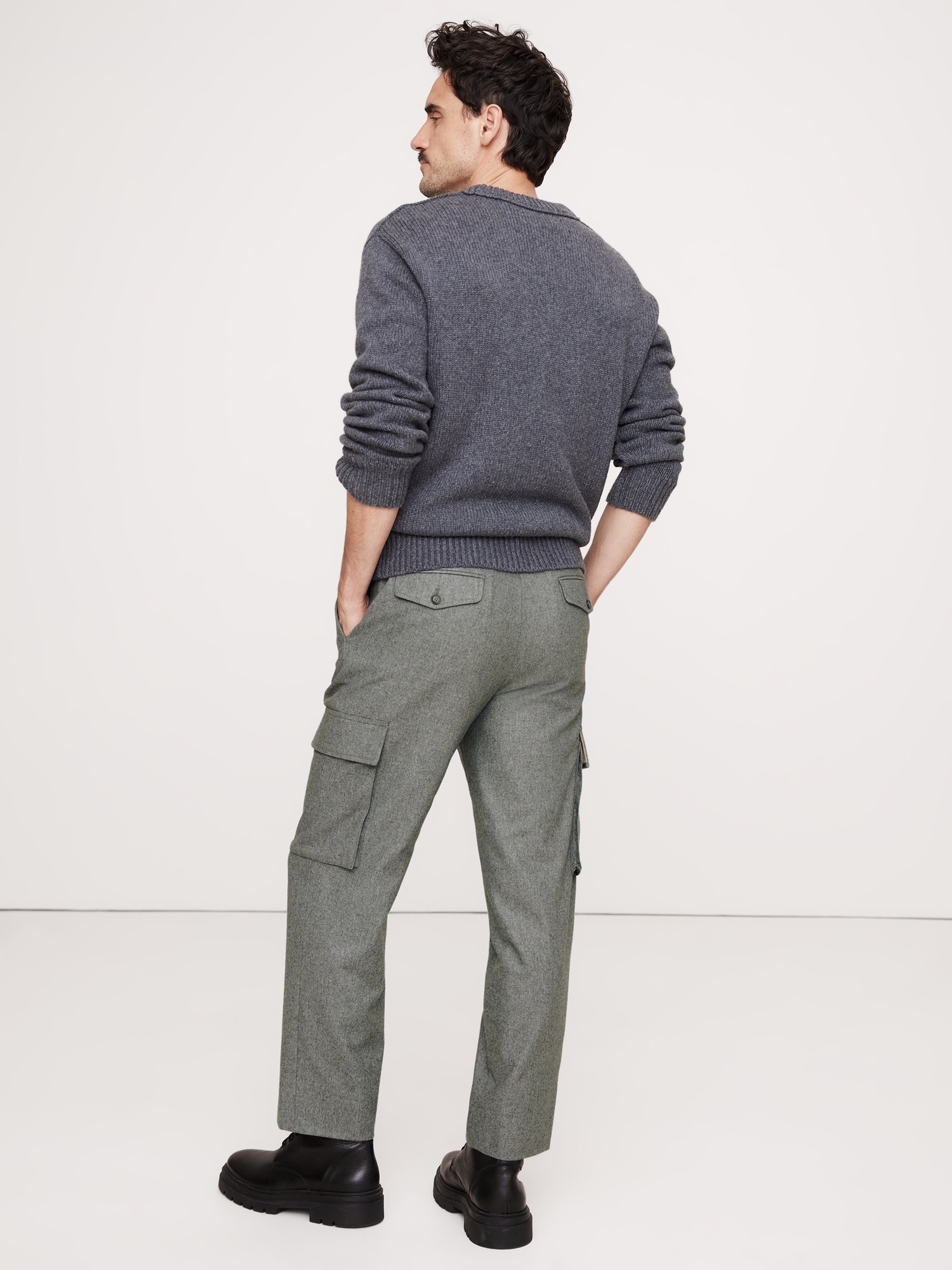 Italian Flannel Pull-On Cargo Pant