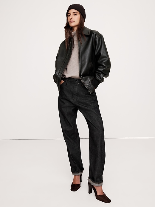BORNYARD_CLOSET | 90s BANANA REPUBLIC Leather Jacket size