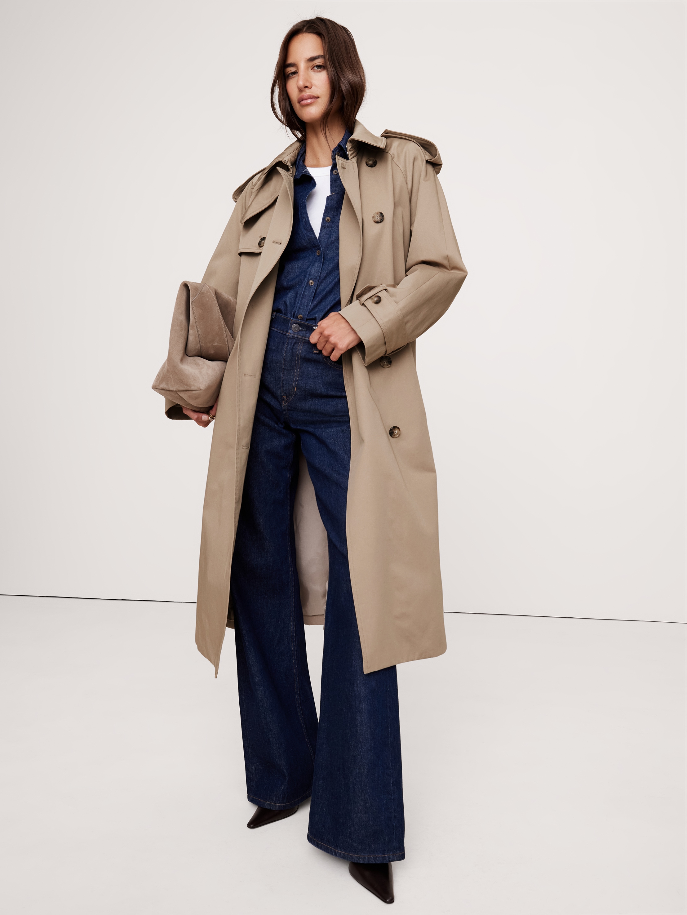 【PINKO】Classic faded cotton trench coat Classic faded cotton trench coat PINKO → Shop Online