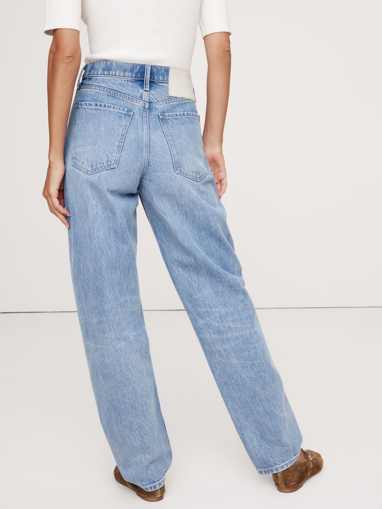 High-Rise Rigid Bow Jean