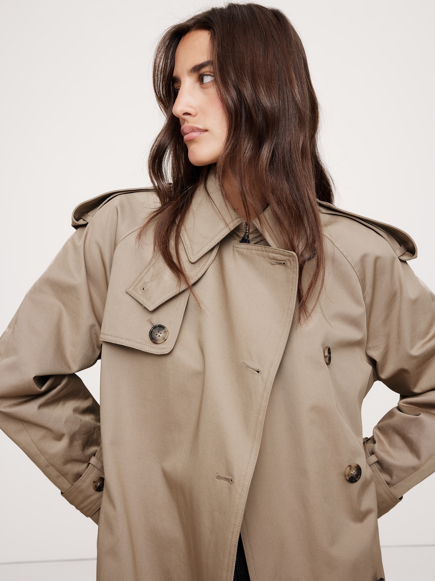 Classic Cotton Trench Coat Banana Republic