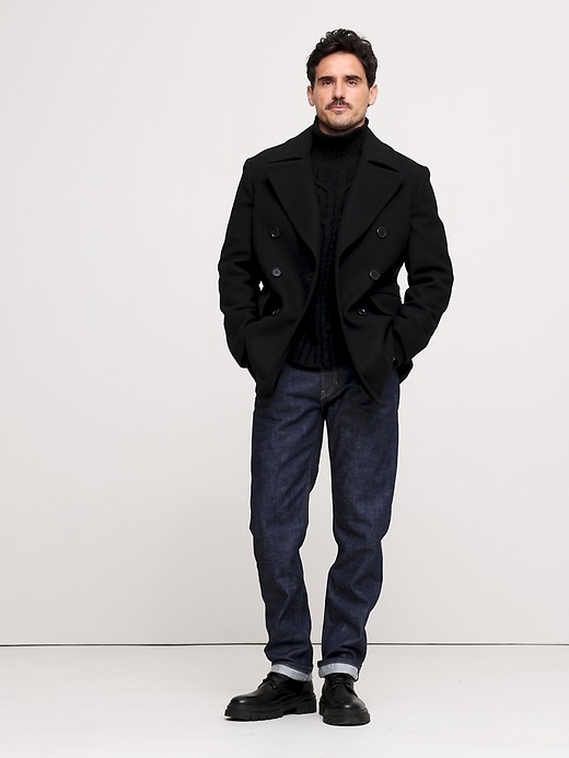 Italian Melton Peacoat | Banana Republic