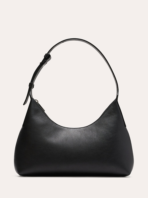 Banana republic black leather bag sale