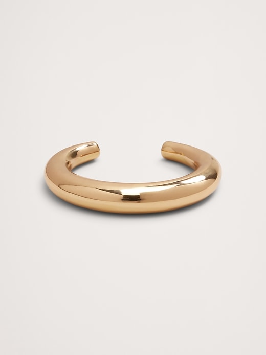 1 of 8 showing, with the color Gold of product Chunky Cuff by Aureus + Argent