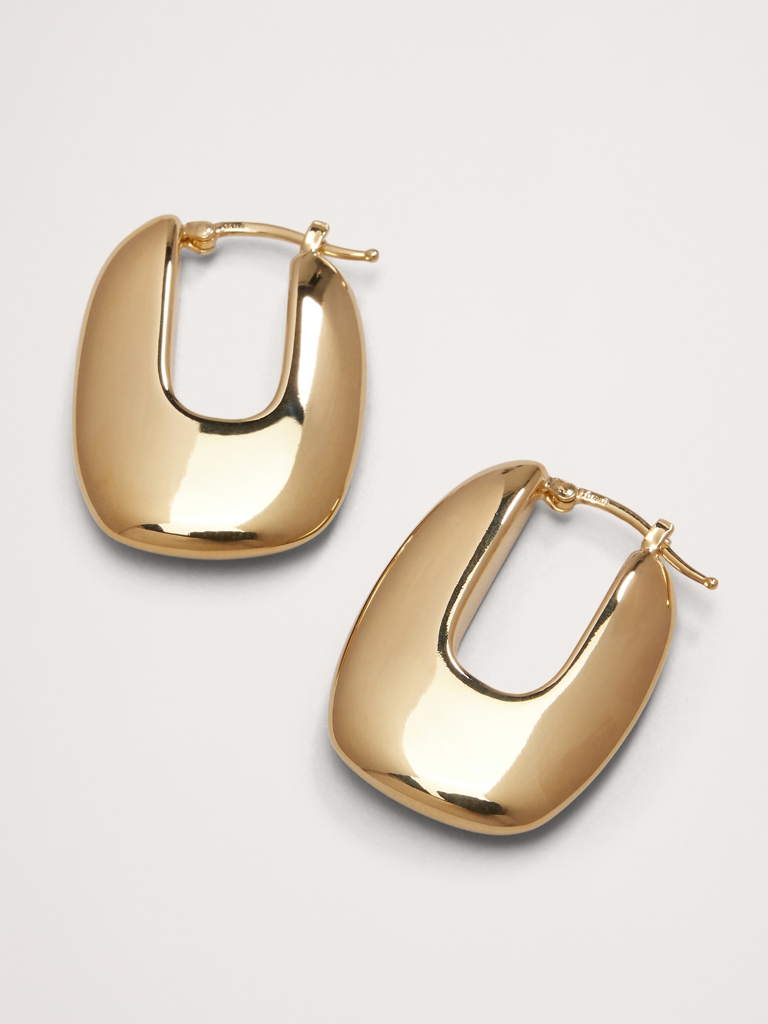 Ravena U-Profile Earrings Aureus + Argent