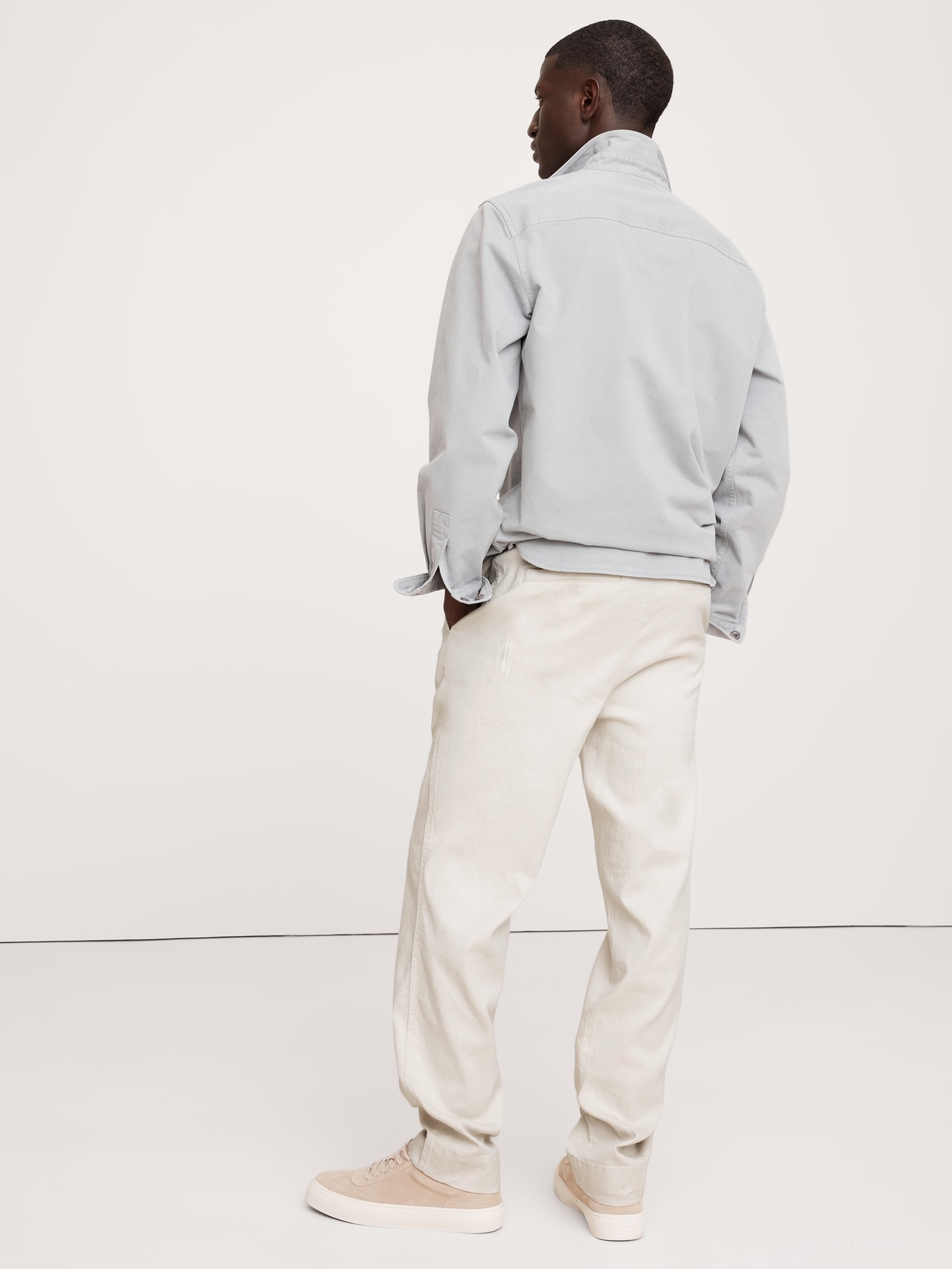 Linen-Cotton Traveler Pull-On Pant