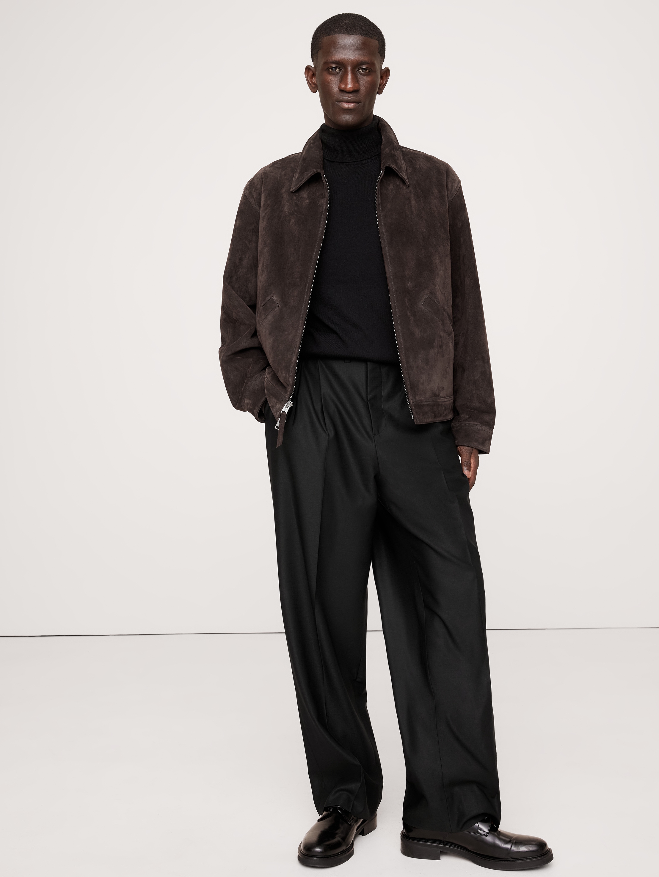 パンツ 3tuck Wide taperd slacks MADE IN ITALY wide tapered pants twill | ecru | 10DAYS | Official Online Store