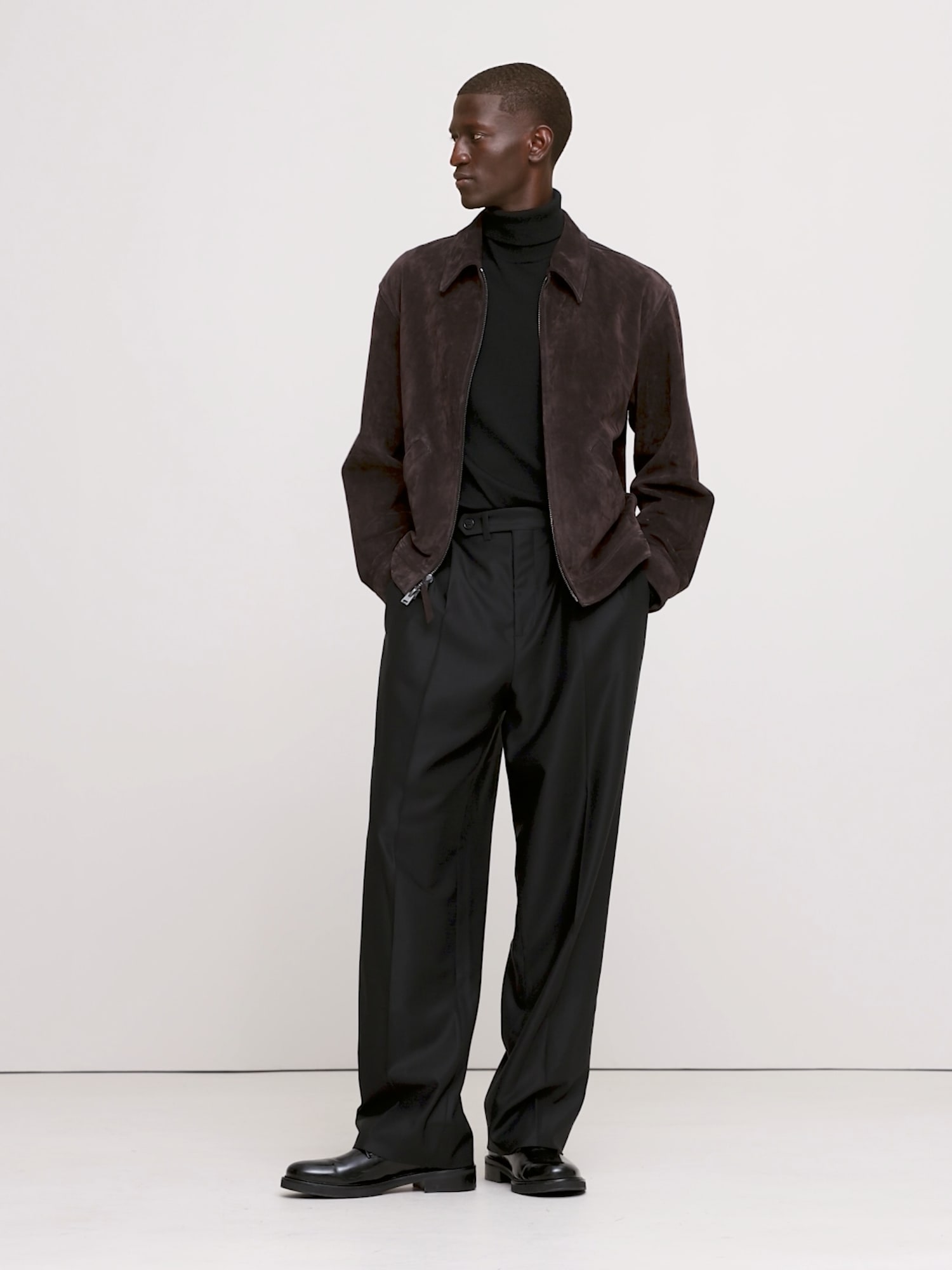 Image number 2 showing, Signature Italian Hopsack Wide-Leg Pant