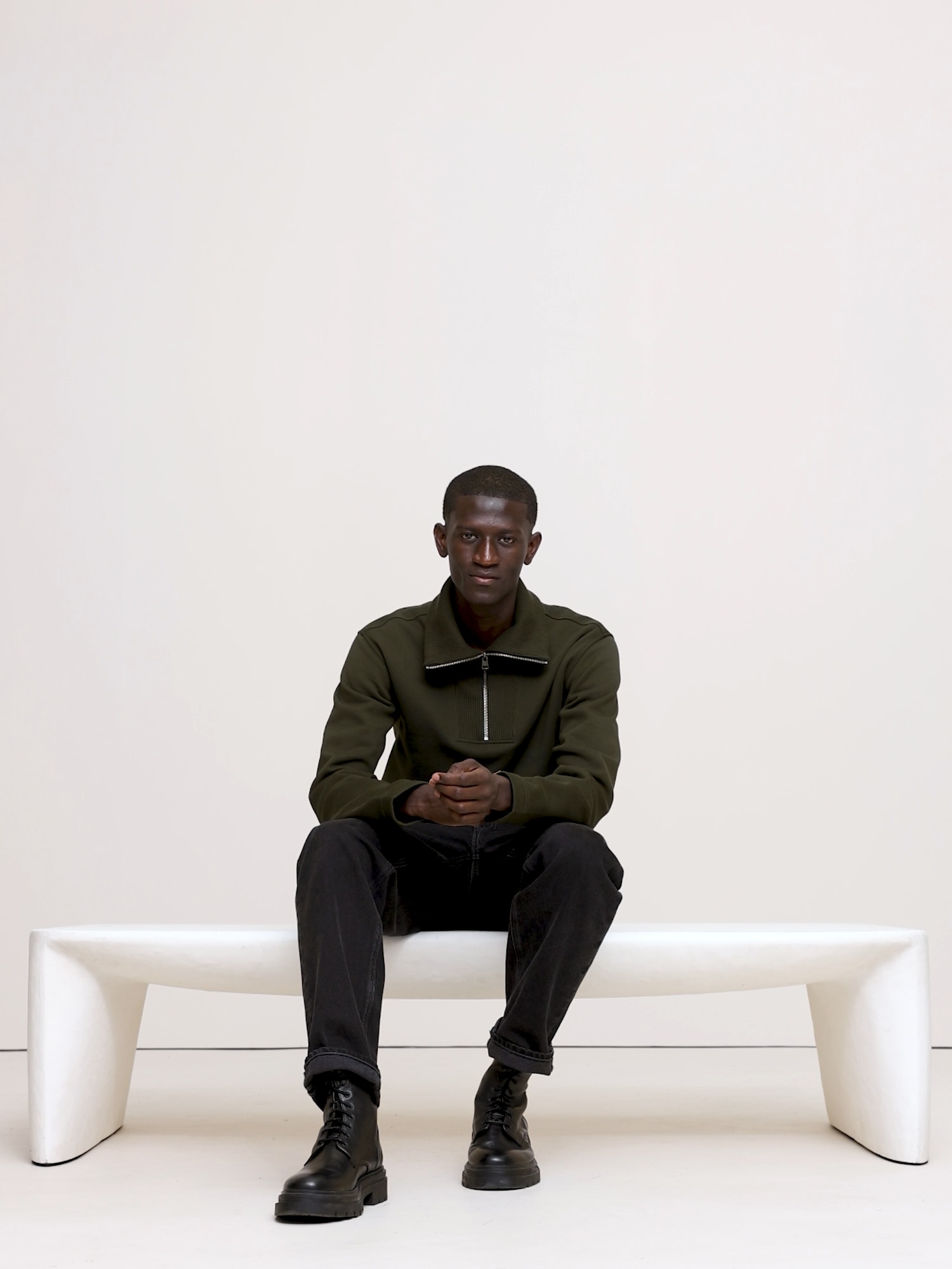Image number 2 showing, Brushed Fleece Half-Zip Sweatshirt