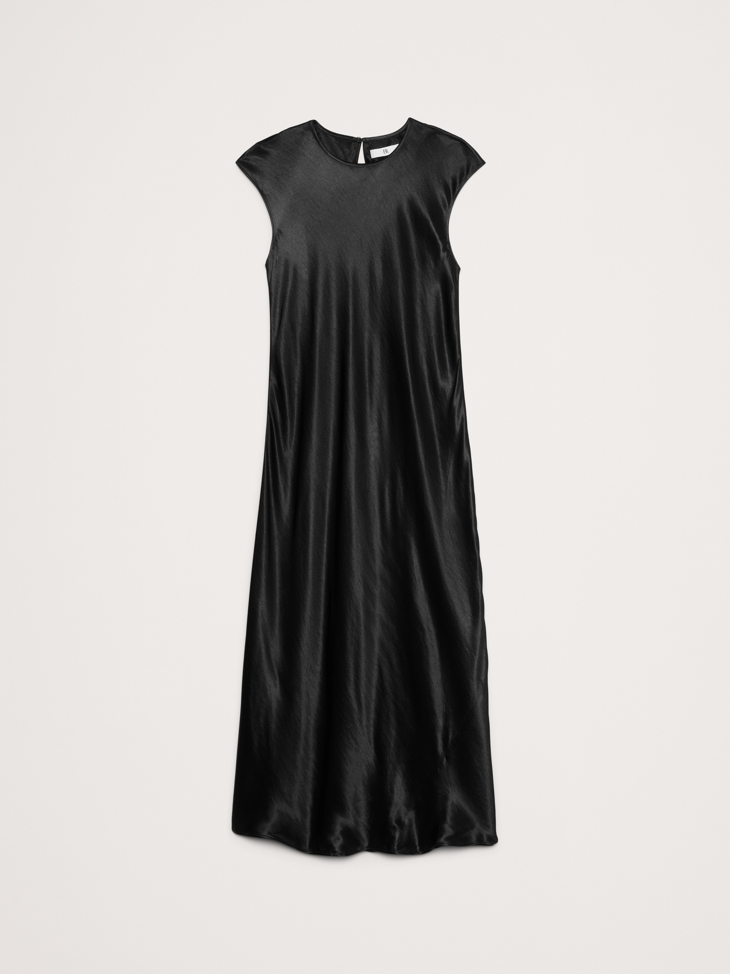 Bias-Cut Satin Midi Dress