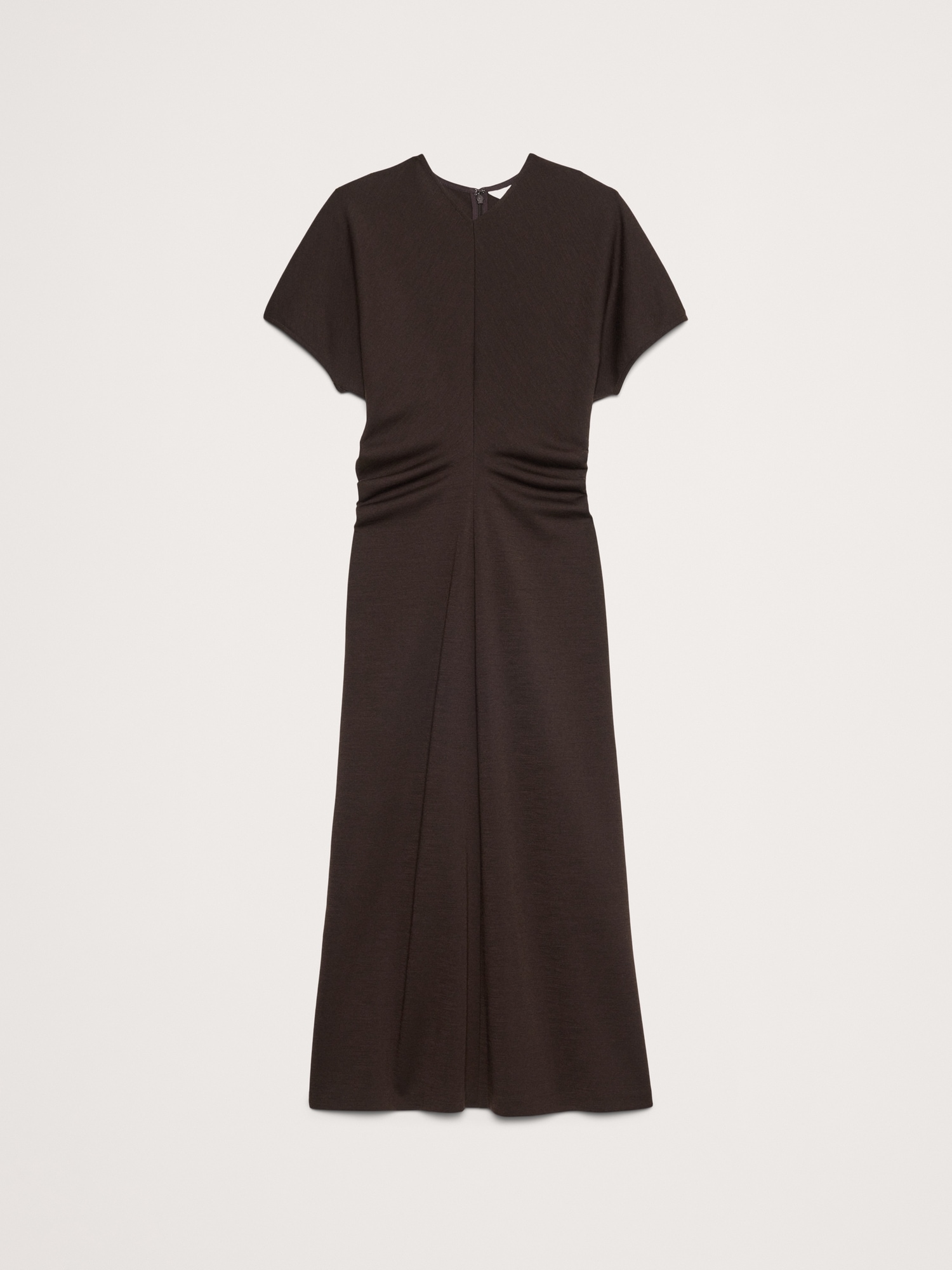 Wool-Blend Scuba Midi Dress