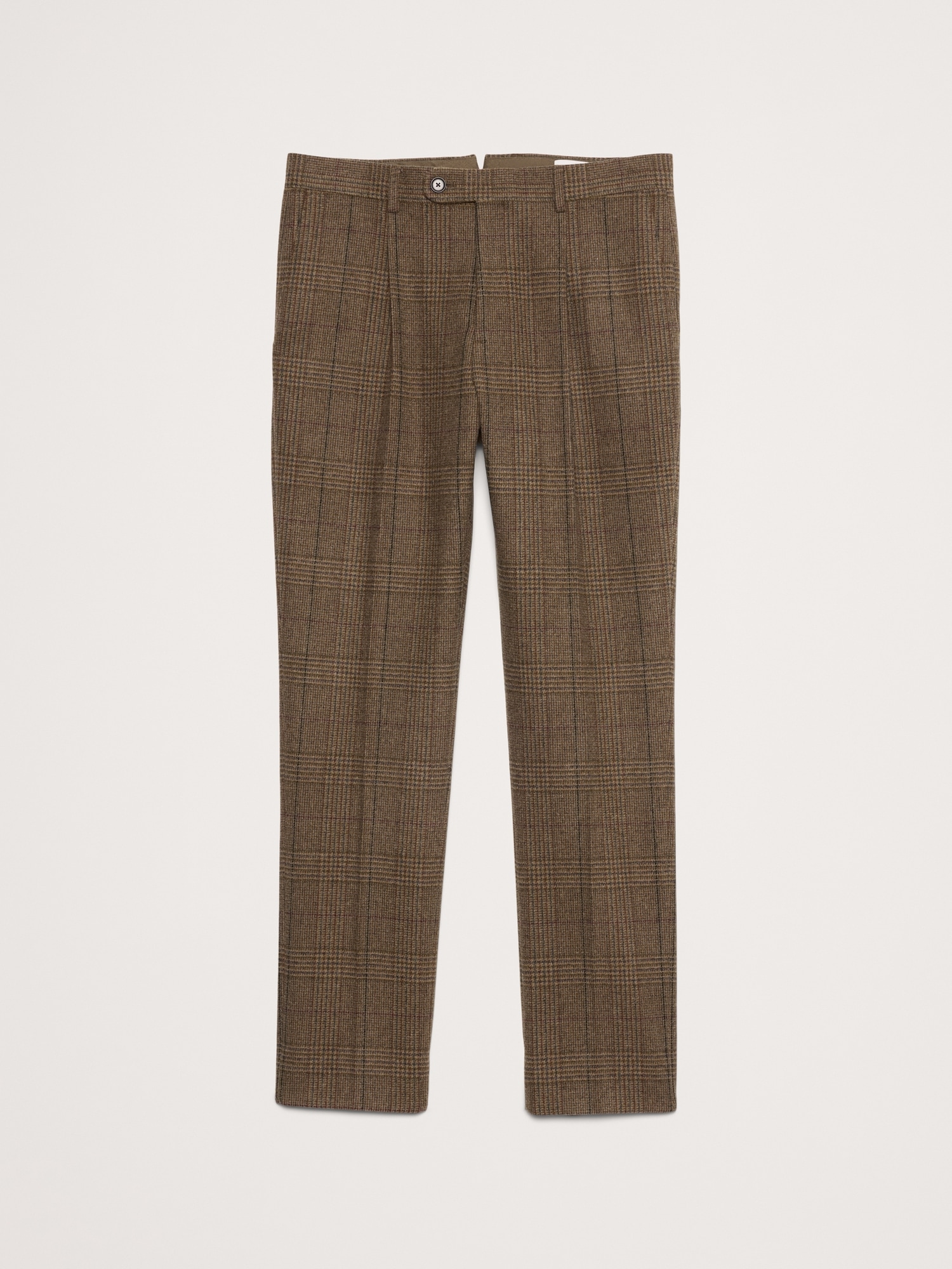 Plaid Flannel Suit Pant