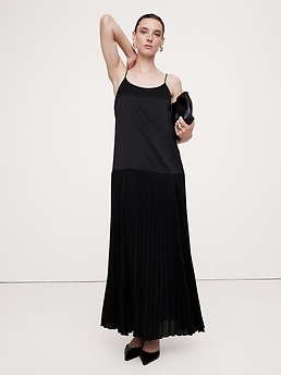 Women's The A&F Giselle Pleated One-Shoulder Cutout Maxi