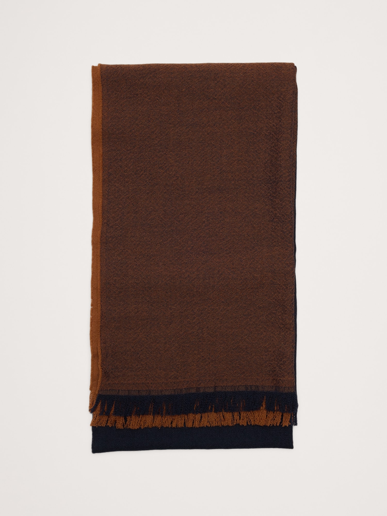 Color-Block Lightweight Wool Scarf