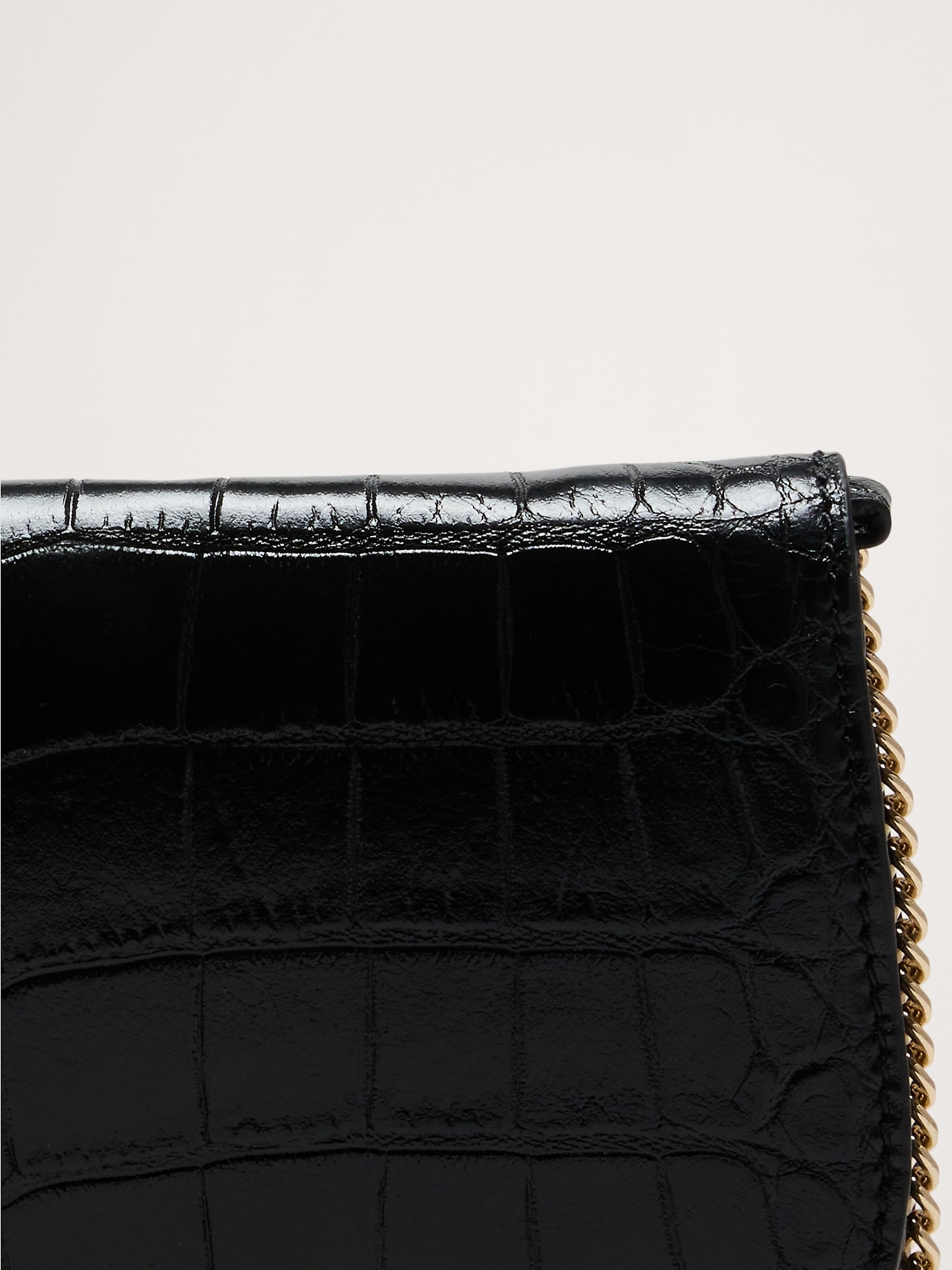 Embossed Leather Crossbody Bag