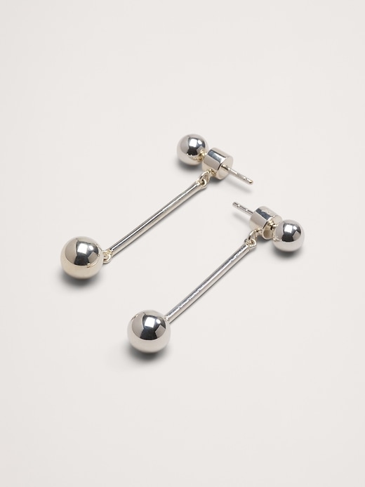 Small Barbell Drop Earrings