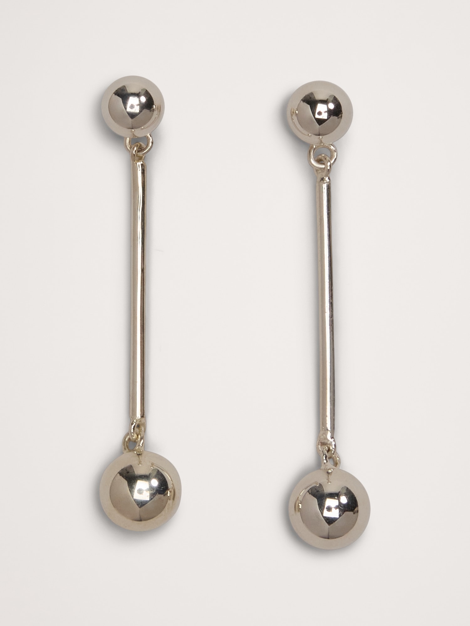 Small Barbell Drop Earrings