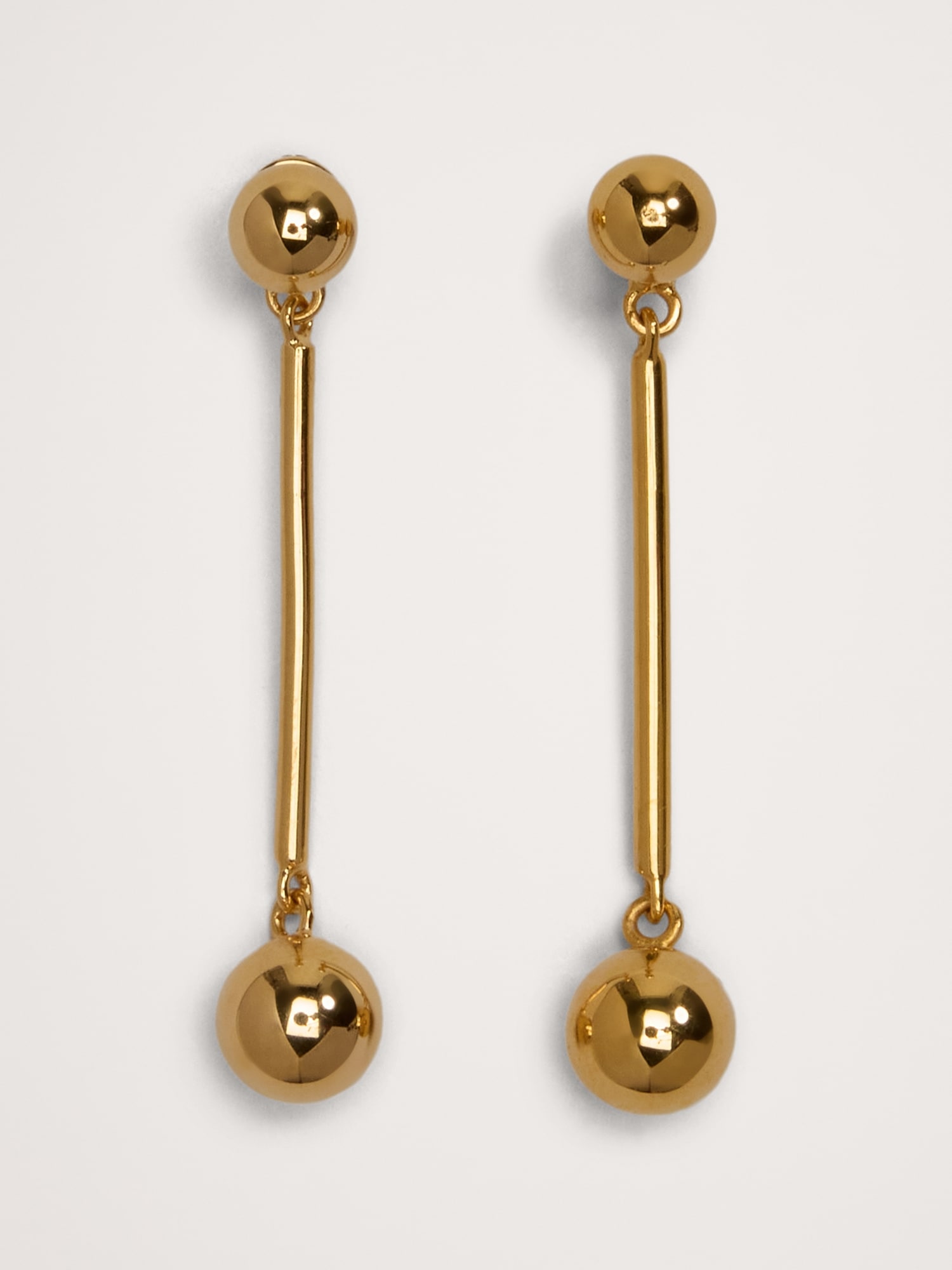 Small Barbell Drop Earrings