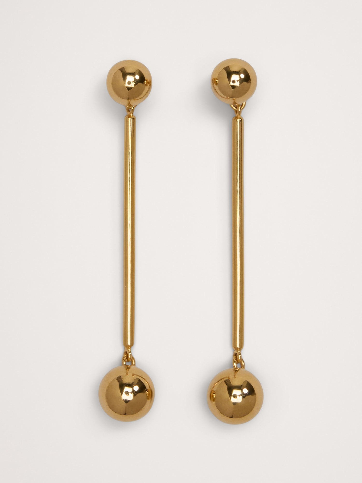 Large Barbell Drop Earrings