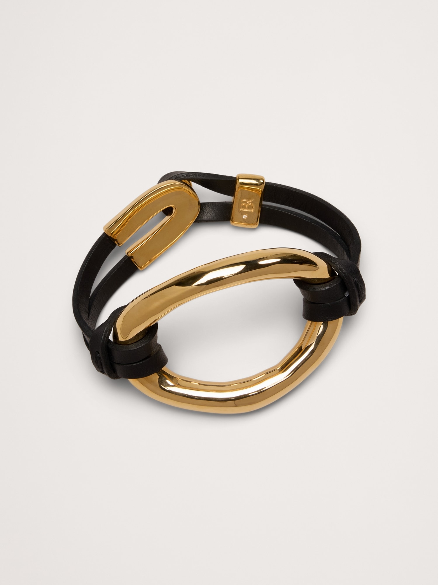 Leather Oval Bracelet