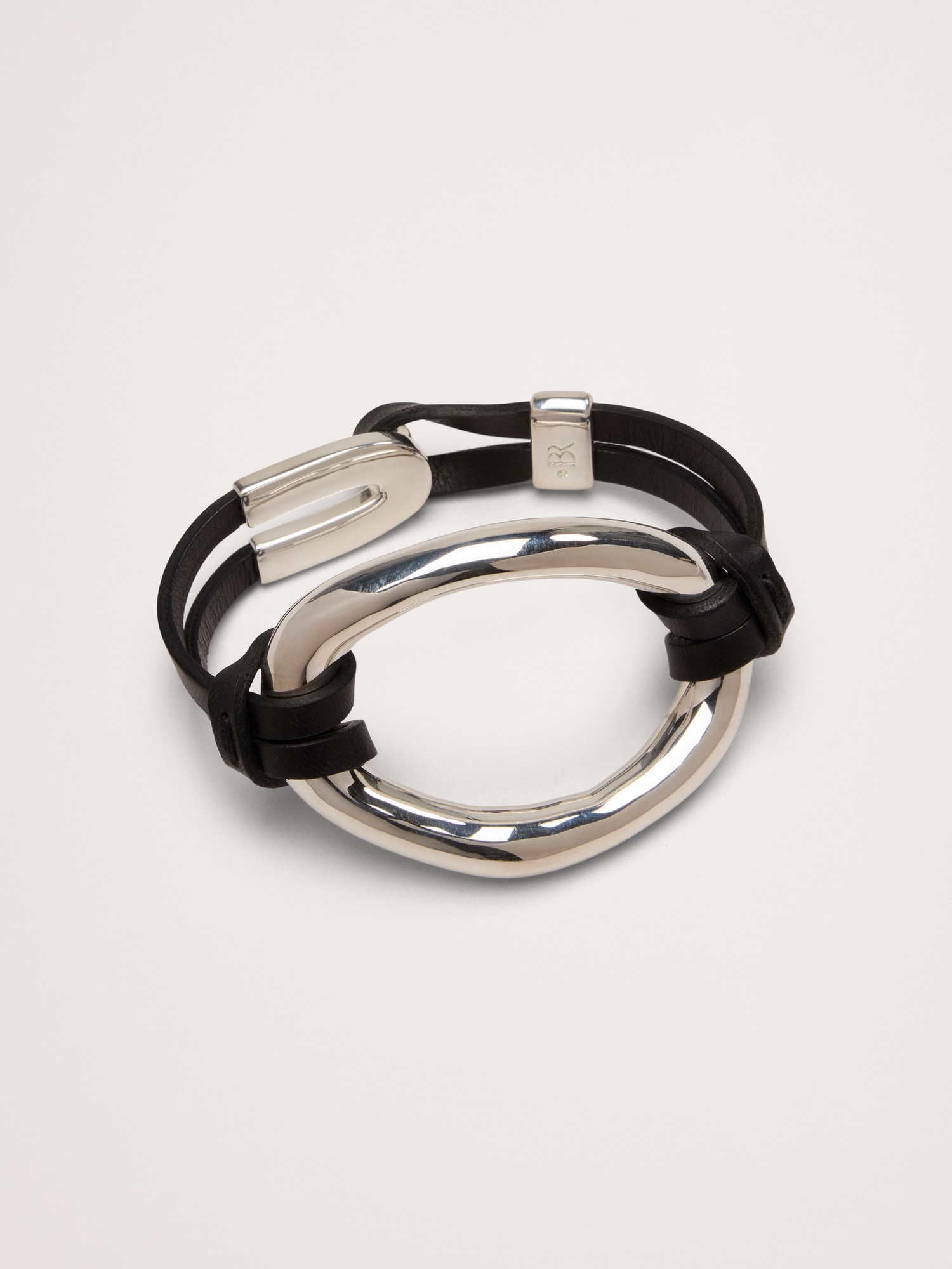 Leather Oval Bracelet