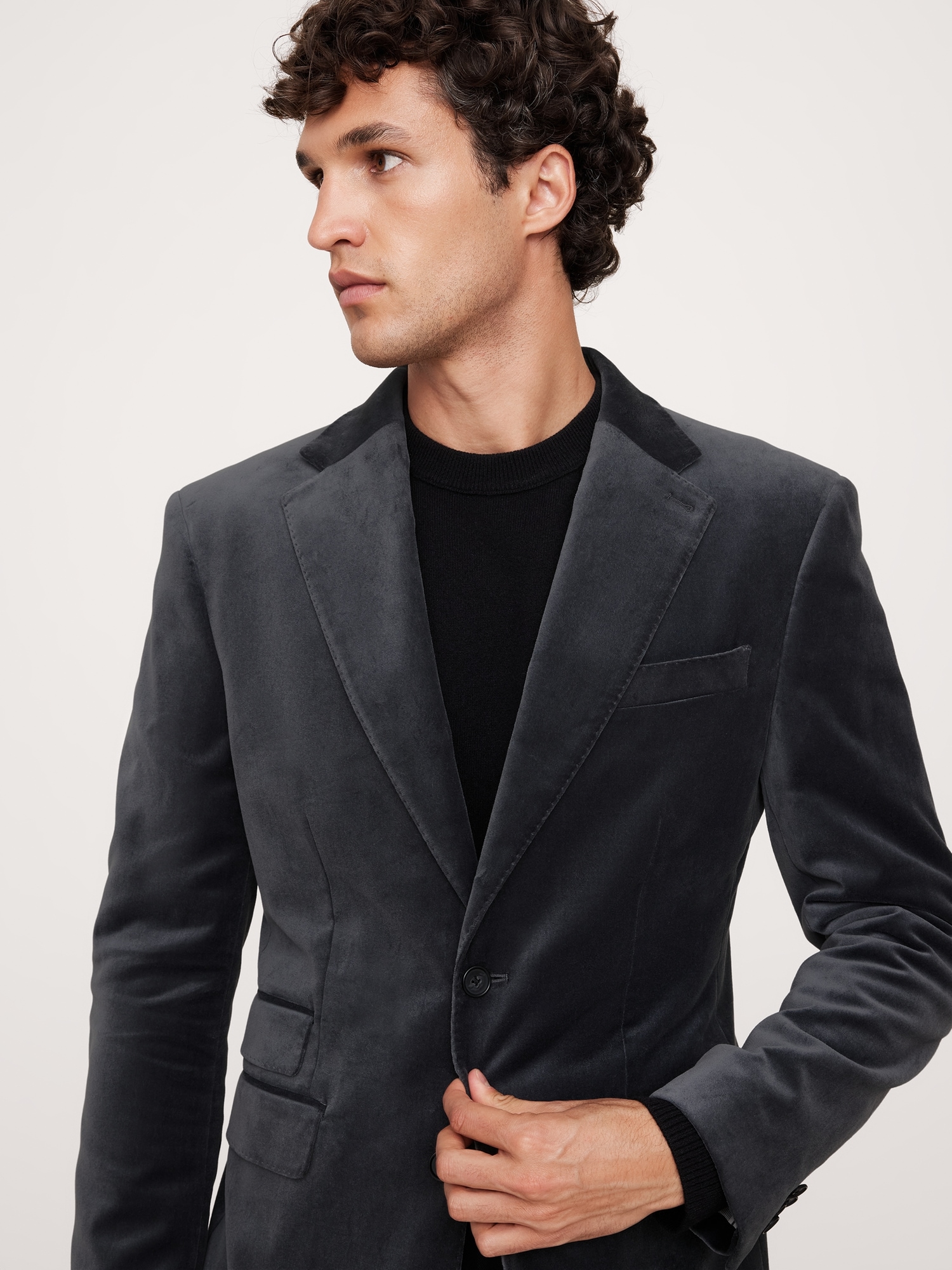 Cotton Velvet Blazer